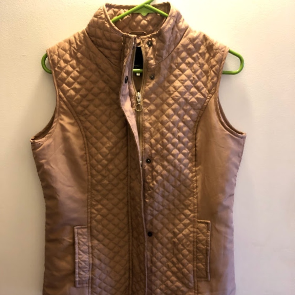 Tan Puffy Vest from Macy's